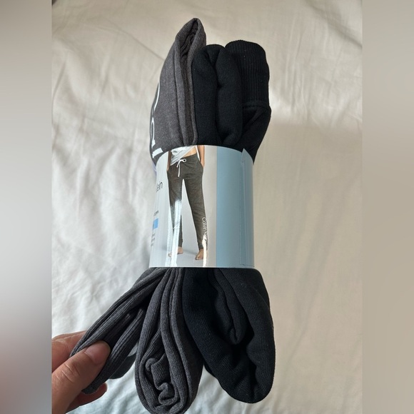 Pack of two Calvin Klein Underwear black and gray Women's Joggers - Picture 6 of 8